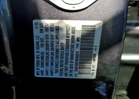 2021 Honda Cr-V Touring из США, поврежденный, VIN 7FART6H97ME002618